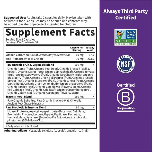 Garden of Life Vitamin Code Raw Zinc