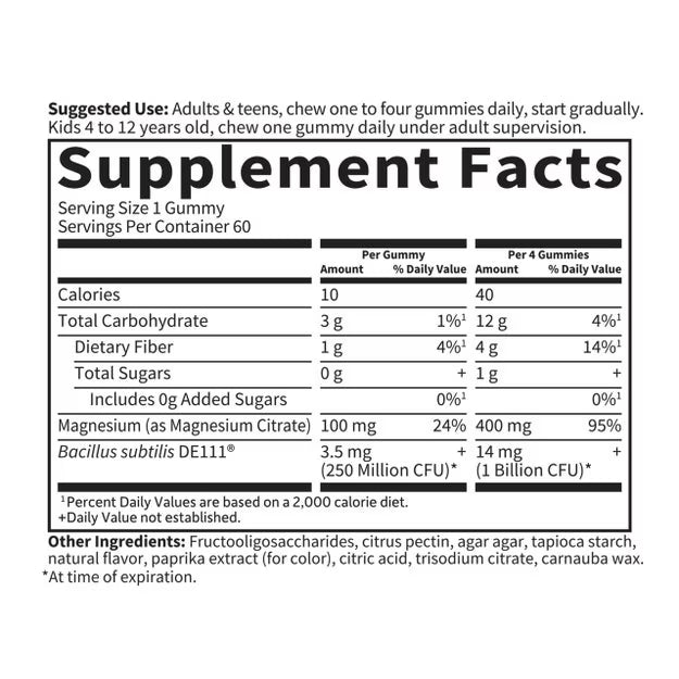Garden of Life Dr. Formulated Magnesium with Pre & Probiotics Gummies 60 Gummies