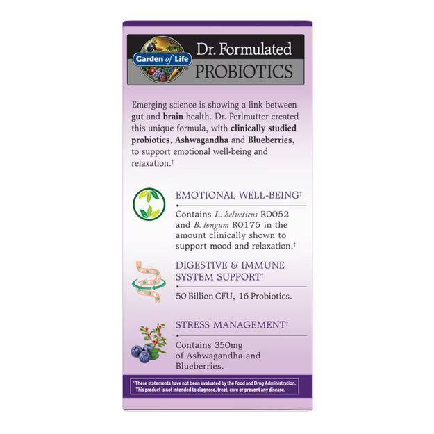 Garden of Life Dr. Formulated Probiotics Mood+ 60 Kapslar