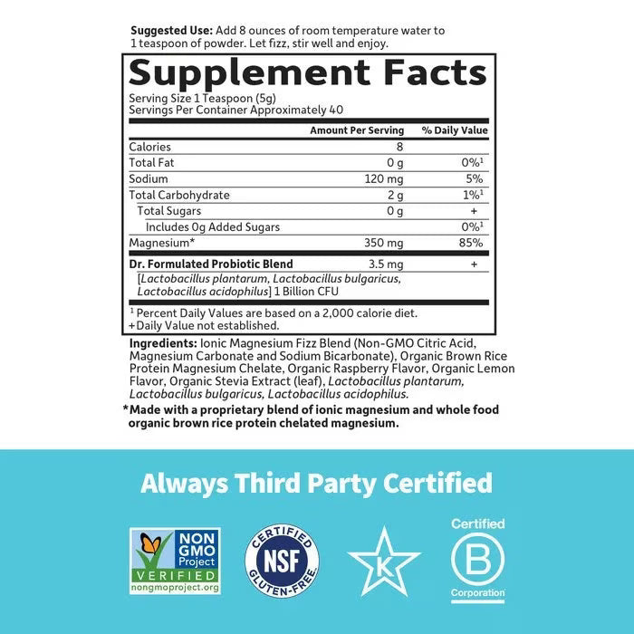 Garden of Life Dr. Formulated Whole Food Magnesium 197g