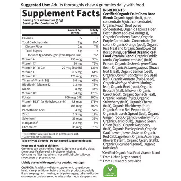 Garden of Life Mykind Prenatal Multi Gummies Berry 120 Gummies