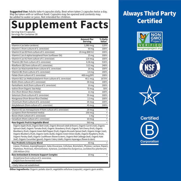 Garden of Life Vitamin Code Men 120 kapslar