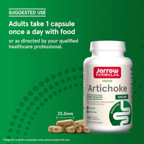 Jarrow Formulas Artichoke 500 mg 180 kapslar