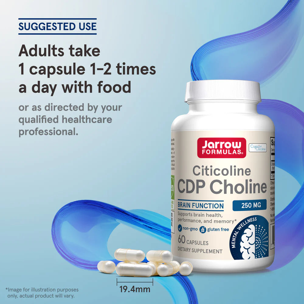 Jarrow Formulas Citicoline CDP Choline 250 mg 120 kapslar