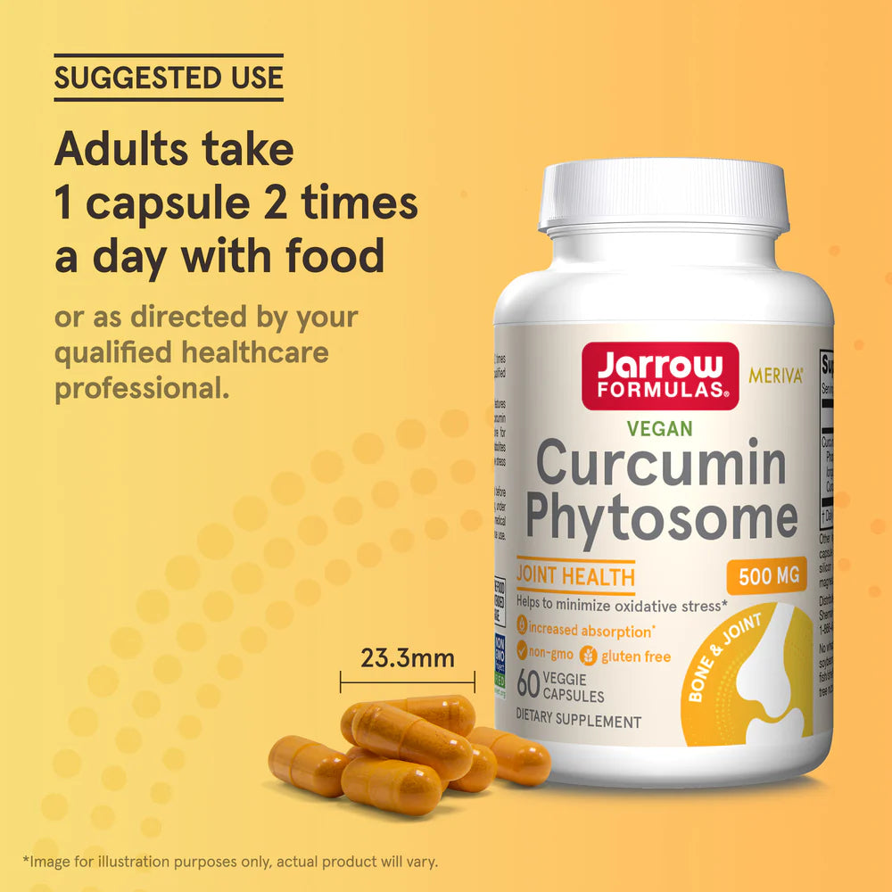 Jarrow Formulas Curcumin Phytosome (Meriva) 500 mg 120 kapslar