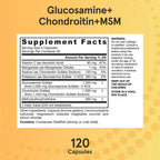 Jarrow Formulas Glucosamine + Chondroitin + MSM 120 kapslar