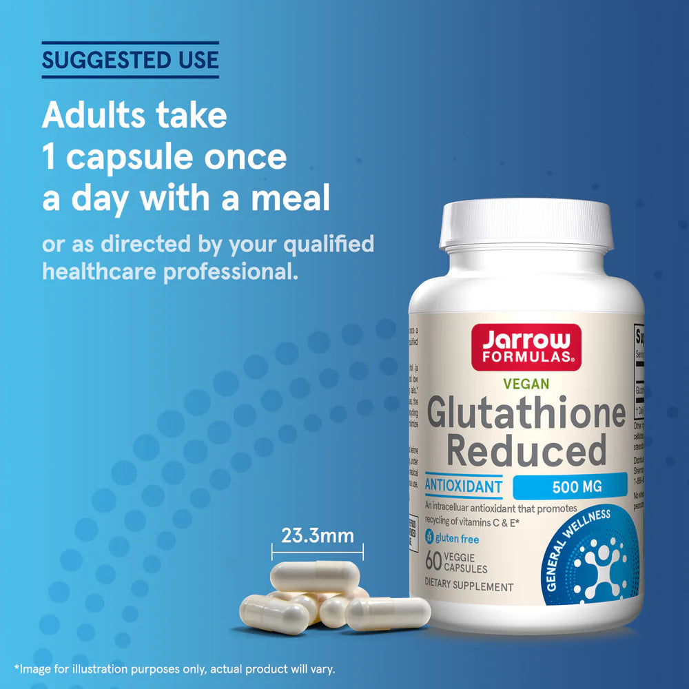 Jarrow Formulas Glutathione Reduced 500 mg 150 kapslar