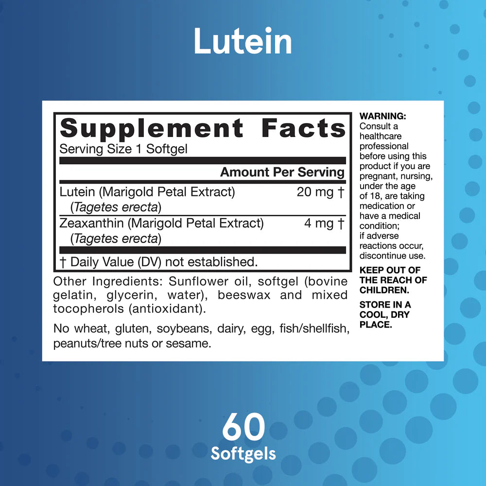 Jarrow Formulas Lutein 20 mg 60 kapslar