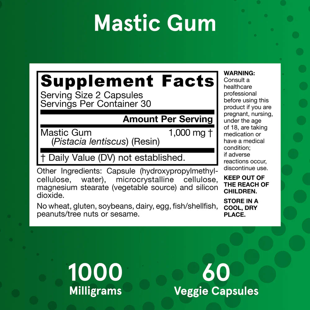Jarrow Formulas Mastic Gum 60 kapslar
