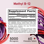 Jarrow Formulas Methyl B-12 5000 mcg 90 Tuggtabletter