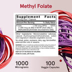 Jarrow Formulas Methyl Folate 1000 mcg 100 kapslar