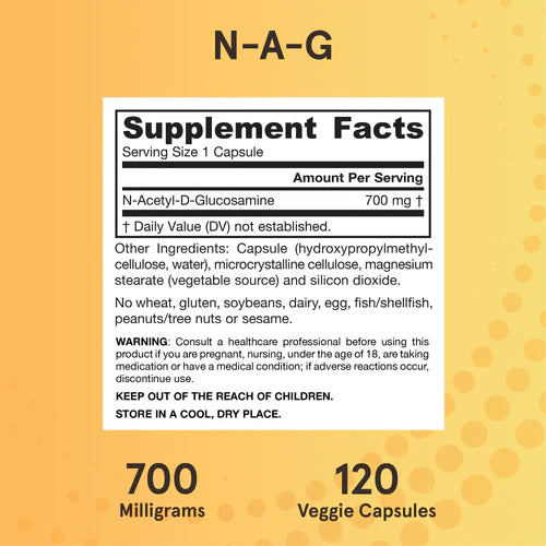 Jarrow Formulas N-A-G 700 mg 120 kapslar