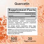 Jarrow Formulas Quercetin 500 mg 200 kapslar