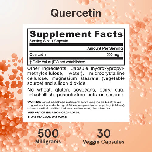 Jarrow Formulas Quercetin 500 mg 30 kapslar