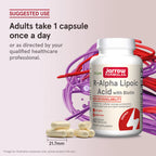 Jarrow Formulas R-Alpha Lipoic Acid with Biotin 60 kapslar