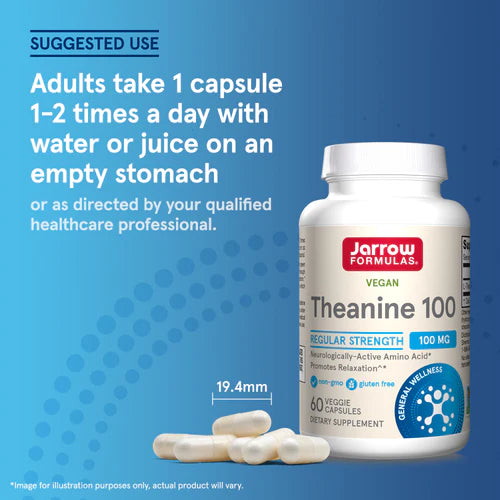 Jarrow Formulas Theanine 100 mg 60 kapslar