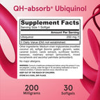 Jarrow Formulas Ubiquinol QH-absorb 200 mg 30 kapslar