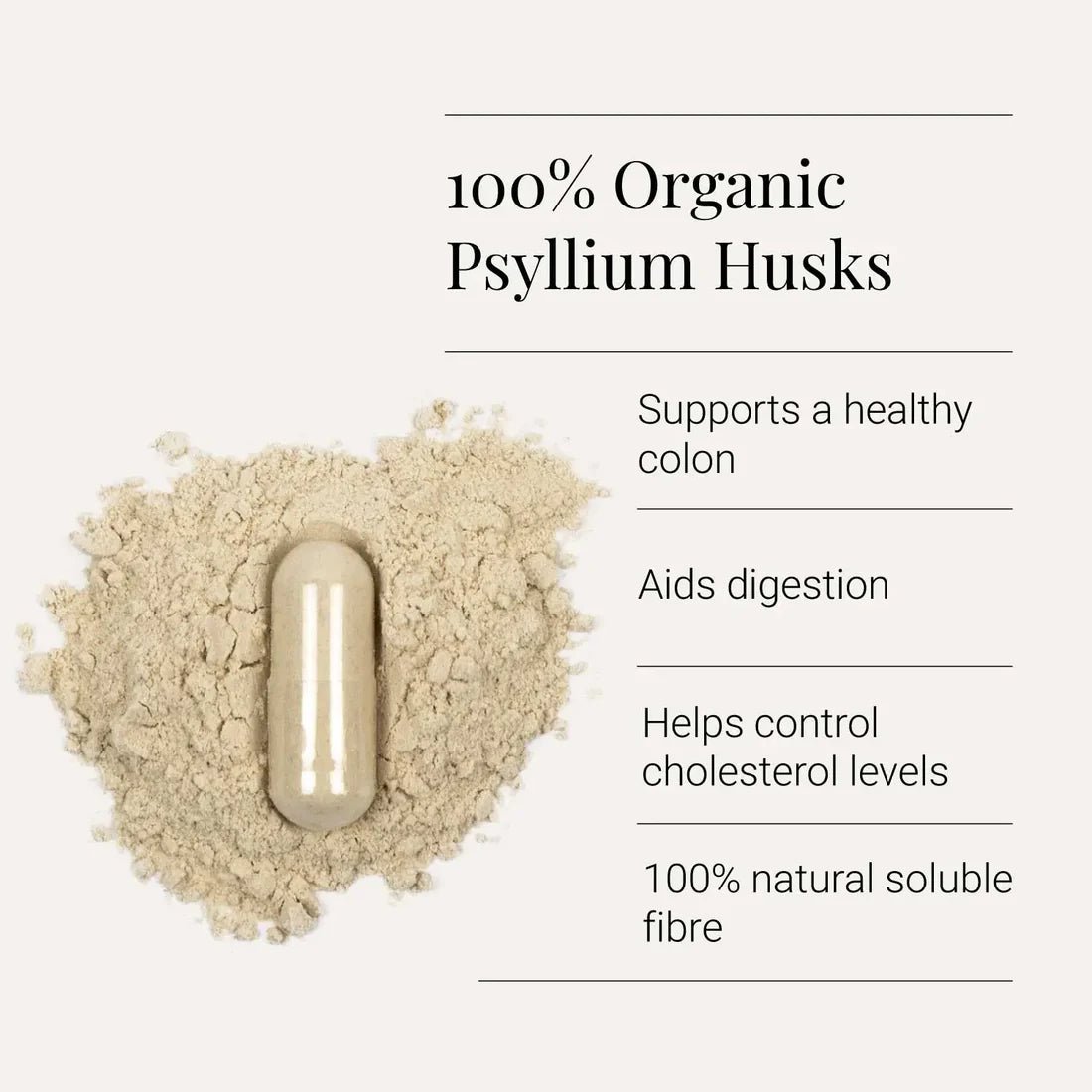 KIKI Health Psyllium Husks 120 kapslar