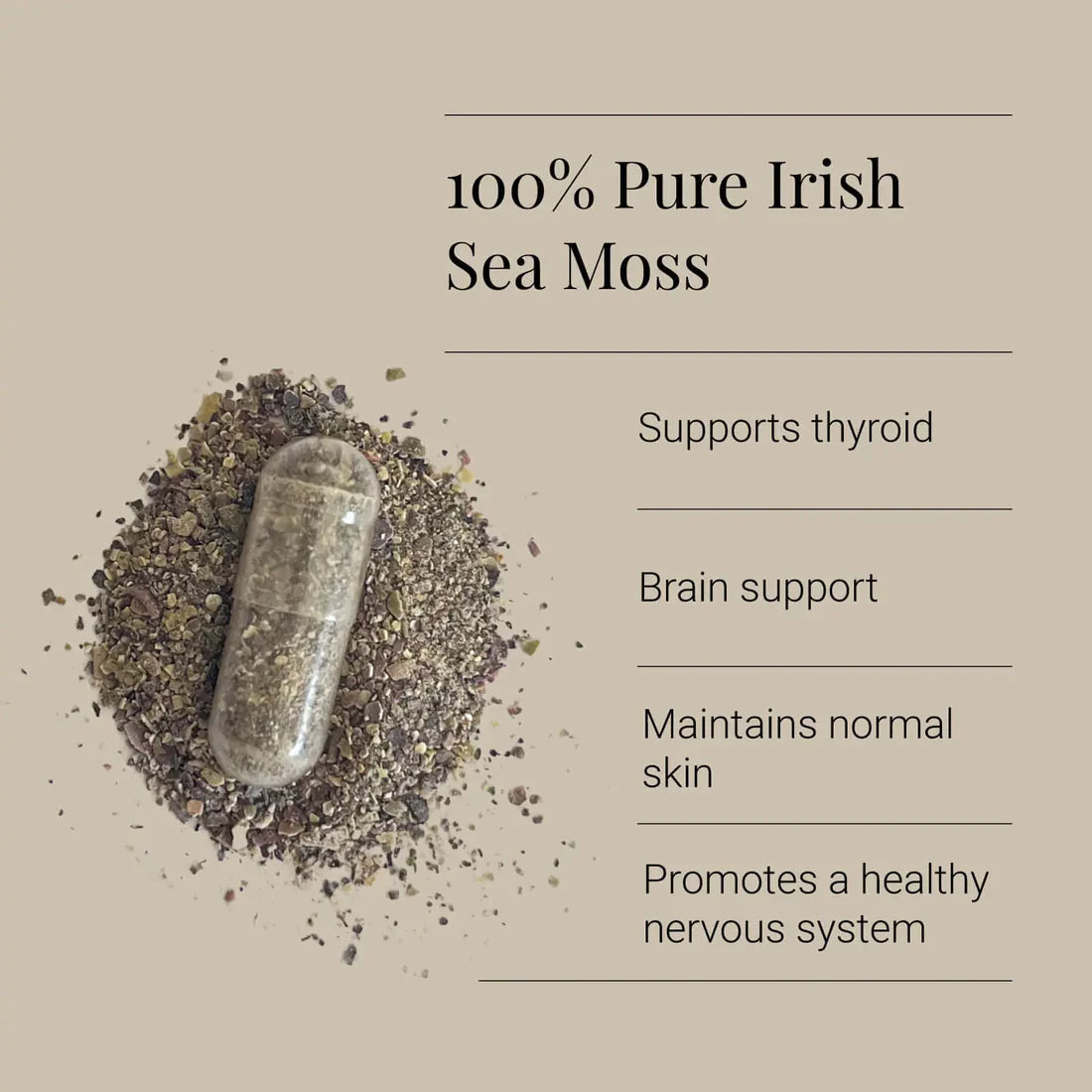 KIKI Health Sea Moss 500 mg 90 kapslar