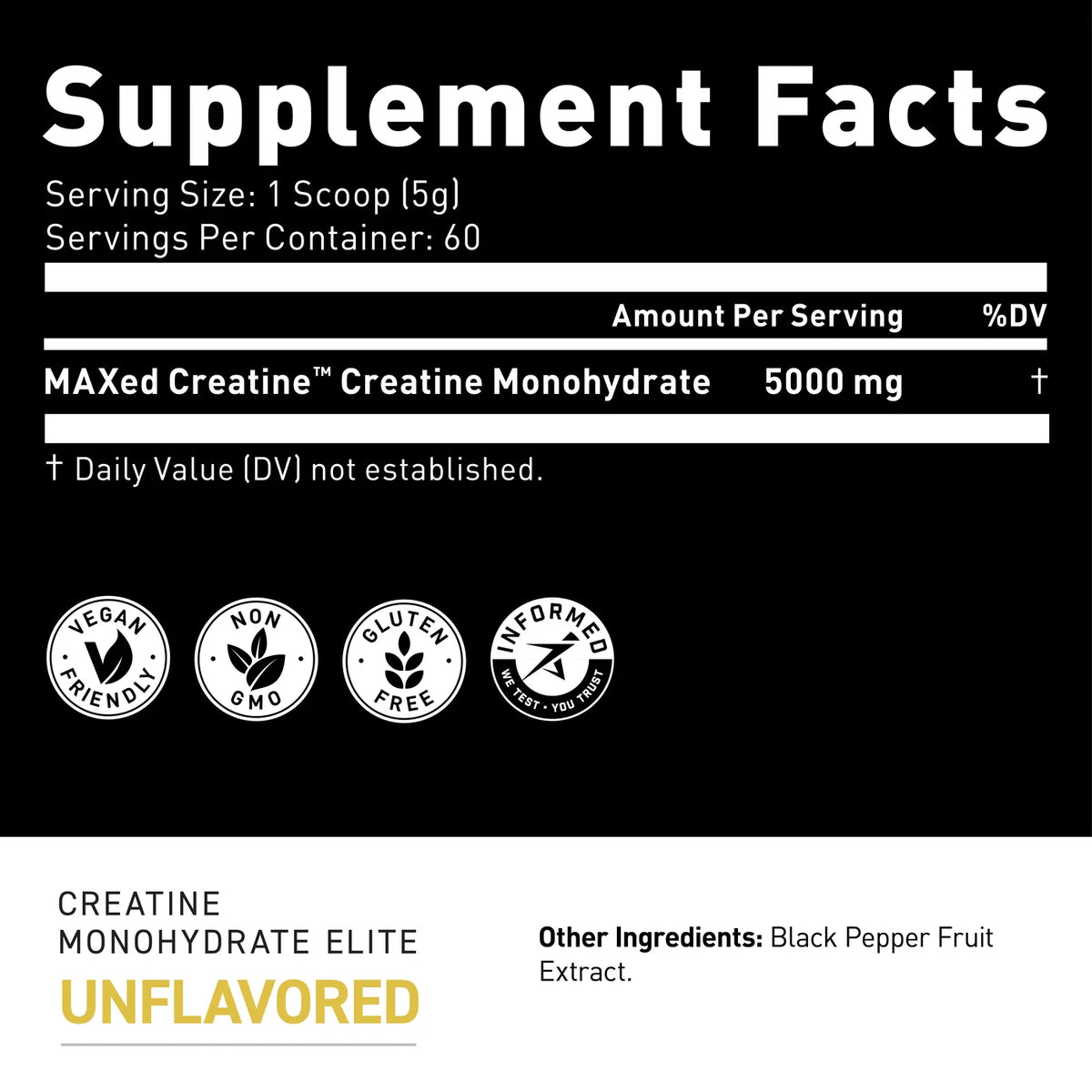 Kaged Muscle Creatine Monohydrate Elite Series 307 g
