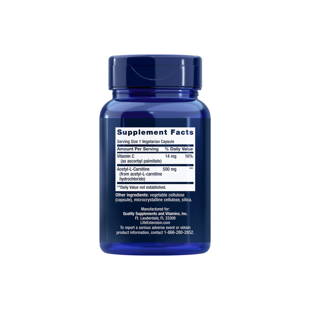 Life Extension Acetyl-L-Carnitine 500mg 100 Kapslar
