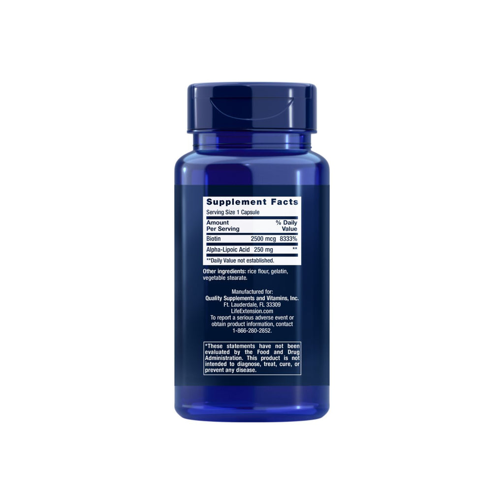 Life Extension Alpha-Lipoic Acid with Biotin 60 Kapslar