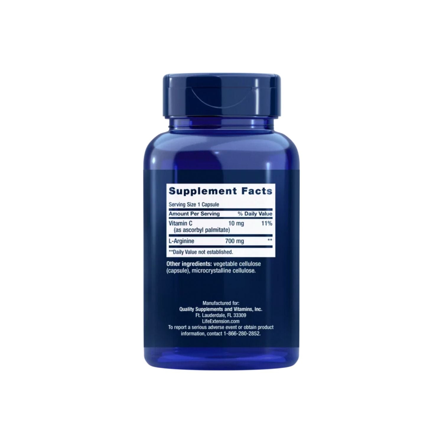Life Extension L-Arginine Caps 700mg 200 Kapslar