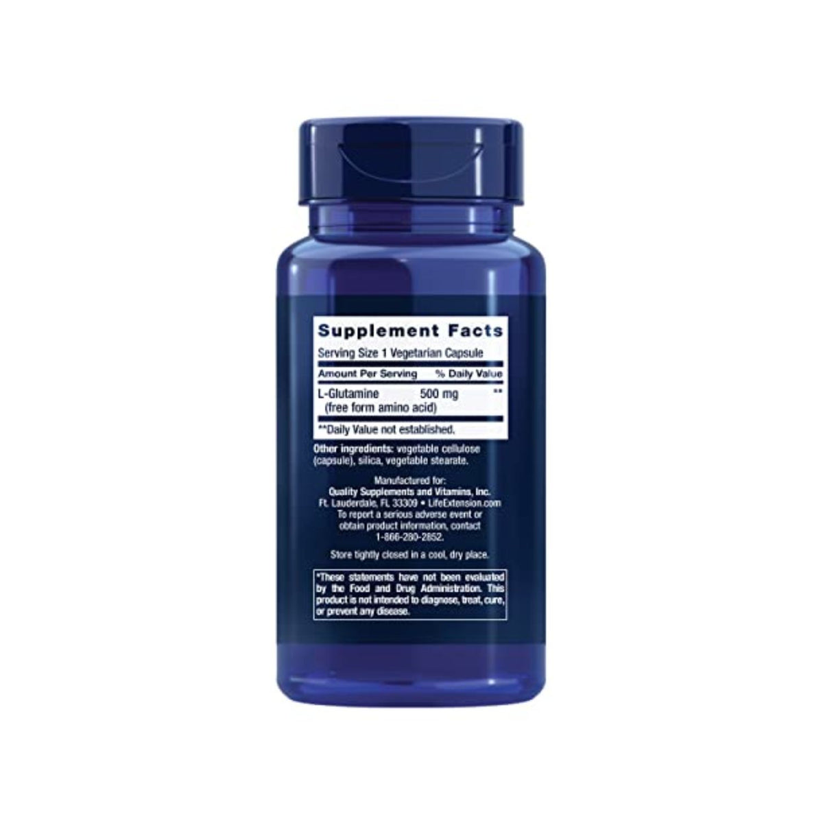 Life Extension L-Glutamine 500mg 100 Kapslar