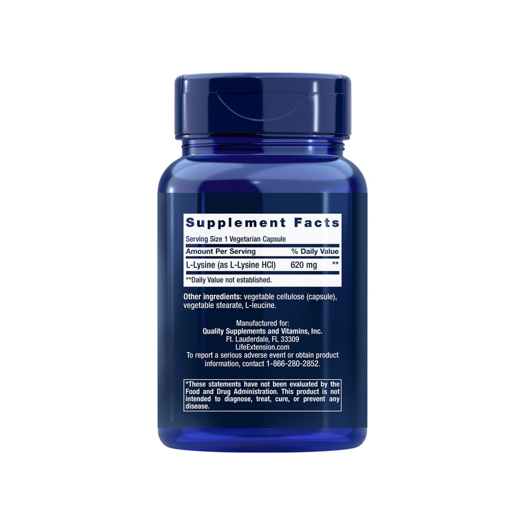 Life Extension L-Lysine 620 mg 100 Kapslar