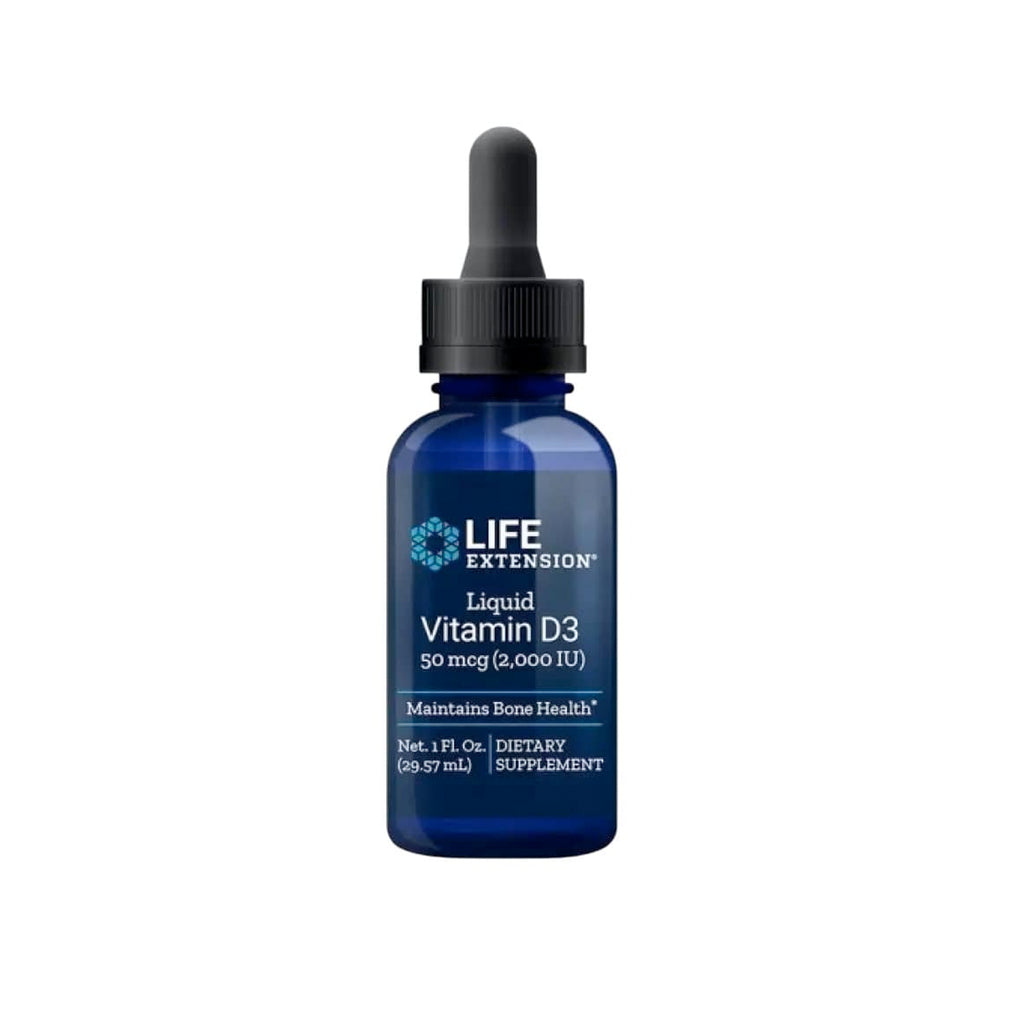 Life Extension flytande D3-vitamin i 29 ml flaska med pipettlock