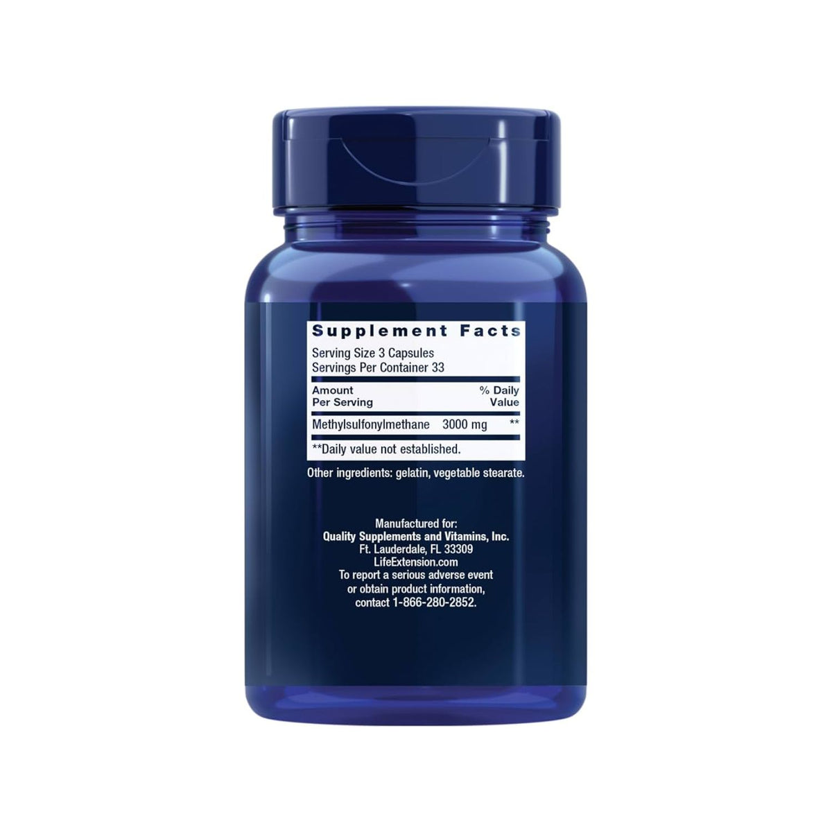 Life Extension MSM 100 Kapslar