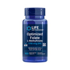 Life Extension Optimized Folate tillskottsflaska med 100 tabletter, blå etikett