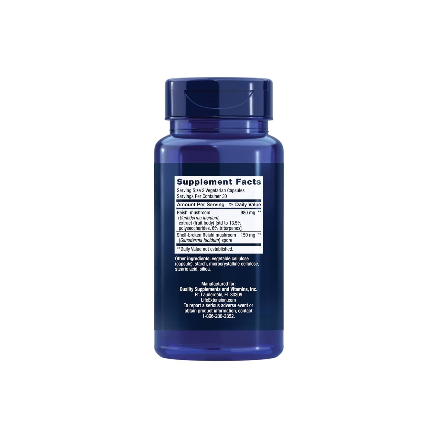 Life Extension Reishi Extract Mushroom Complex 60 Kapslar