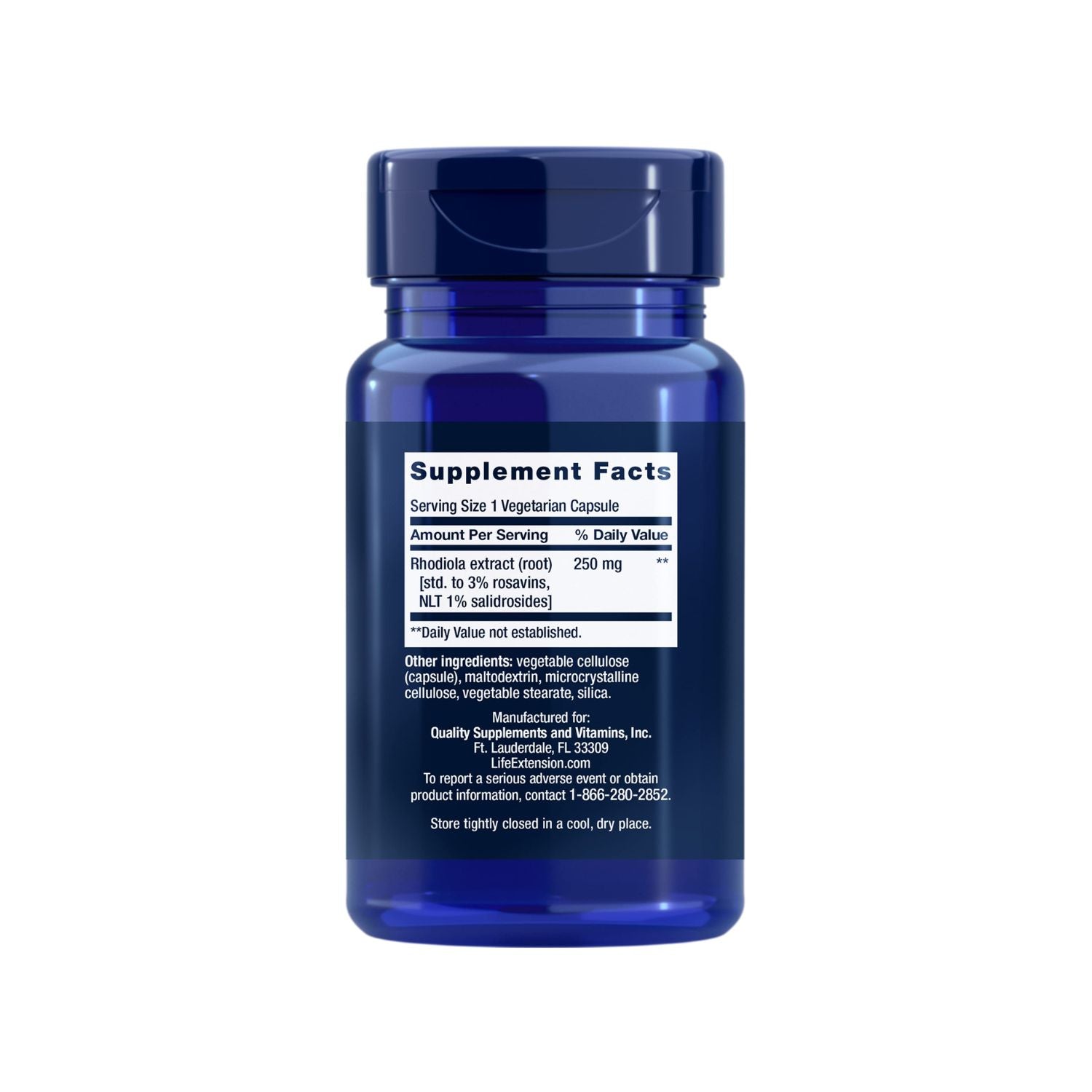 Life Extension Rhodiola Extract 60 kapslar