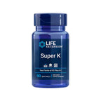 Life Extension Super K-tillskott i blå burk med lock