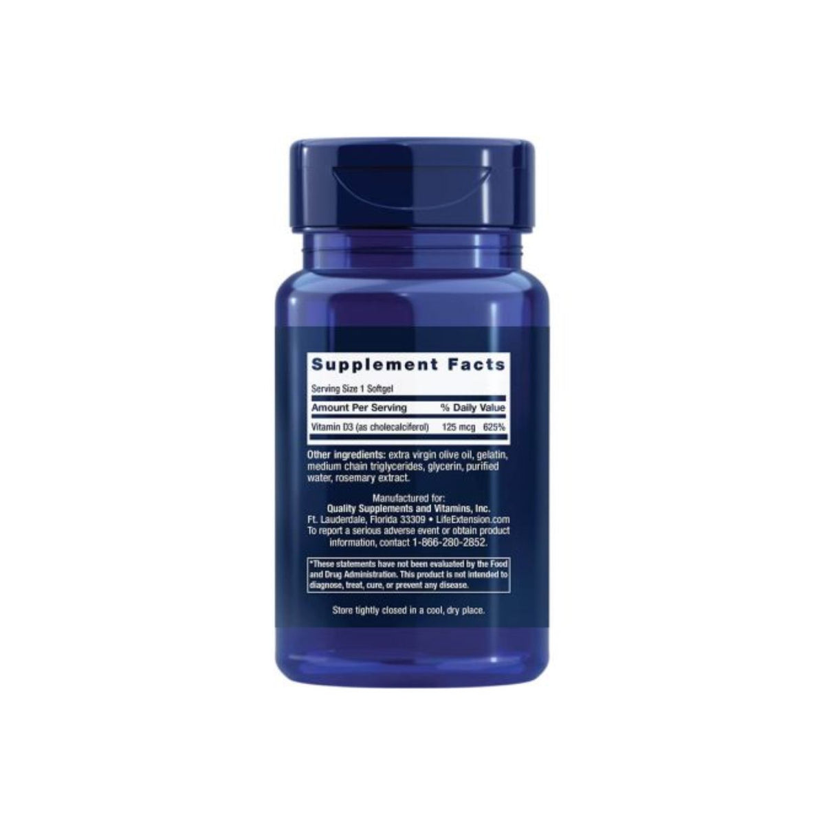 Life Extension Vitamin D3 60 kapslar