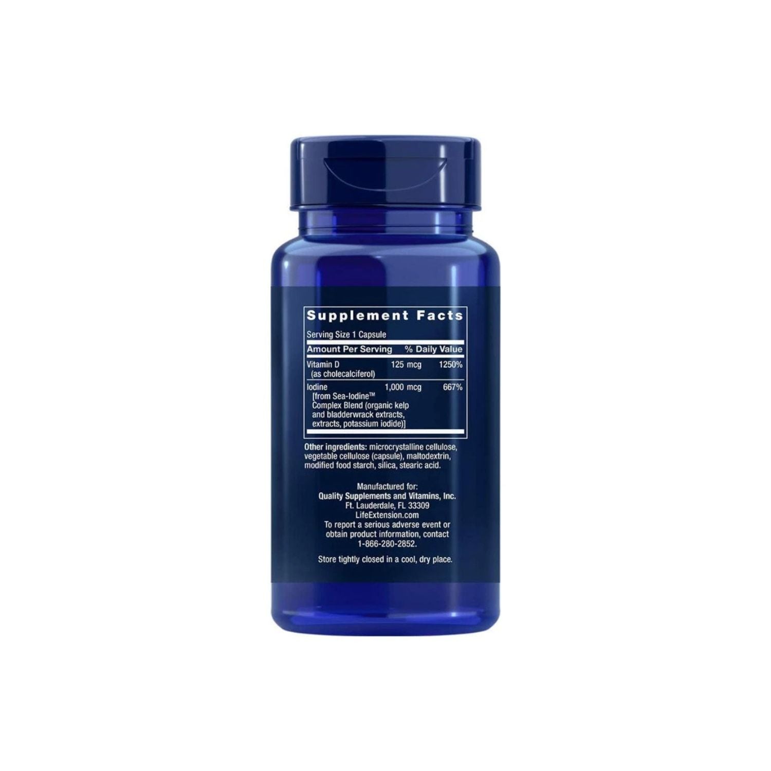 Life Extension Vitamin D3 with Sea-lodine 60 kapslar