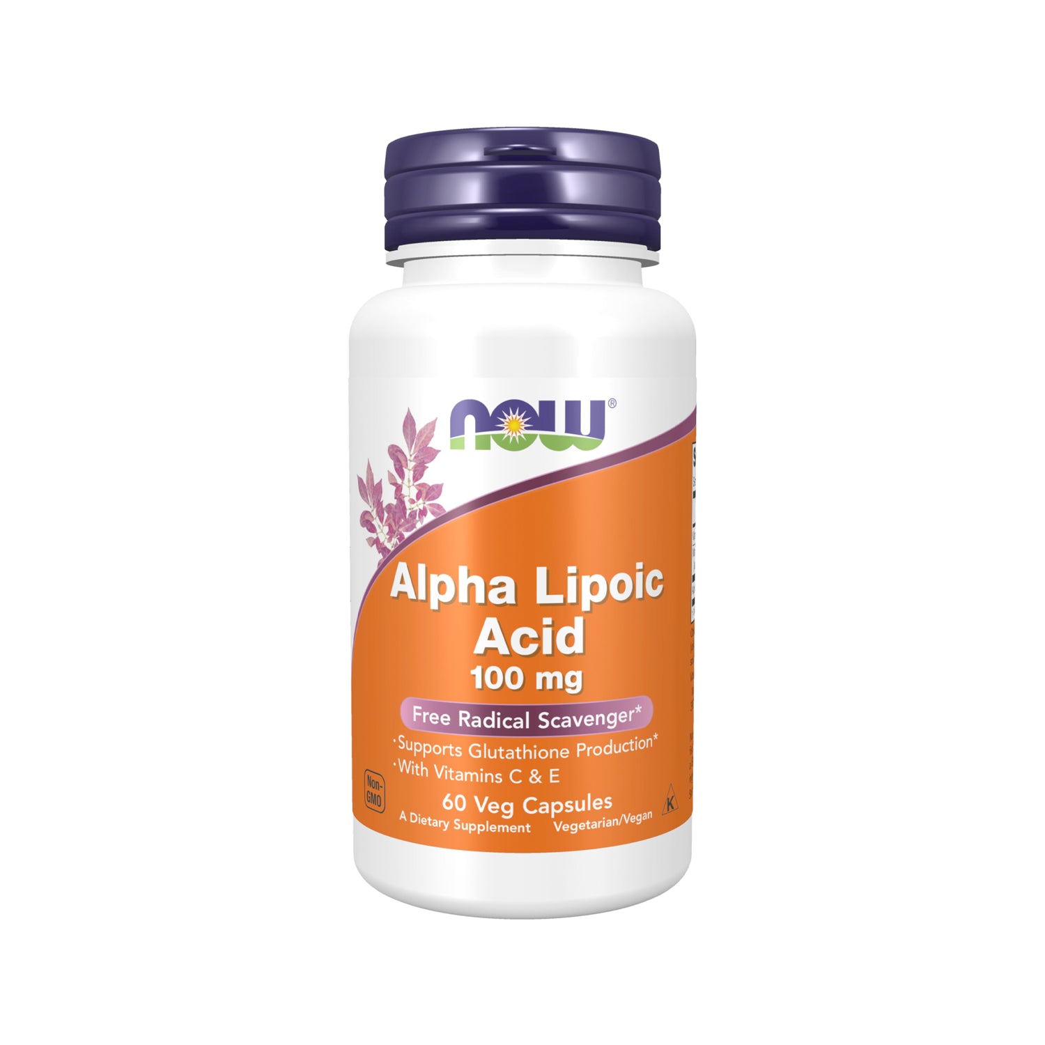 NOW Foods Alpha Lipoic Acid with Vitamins C & E 100 mg 60 Kapslar