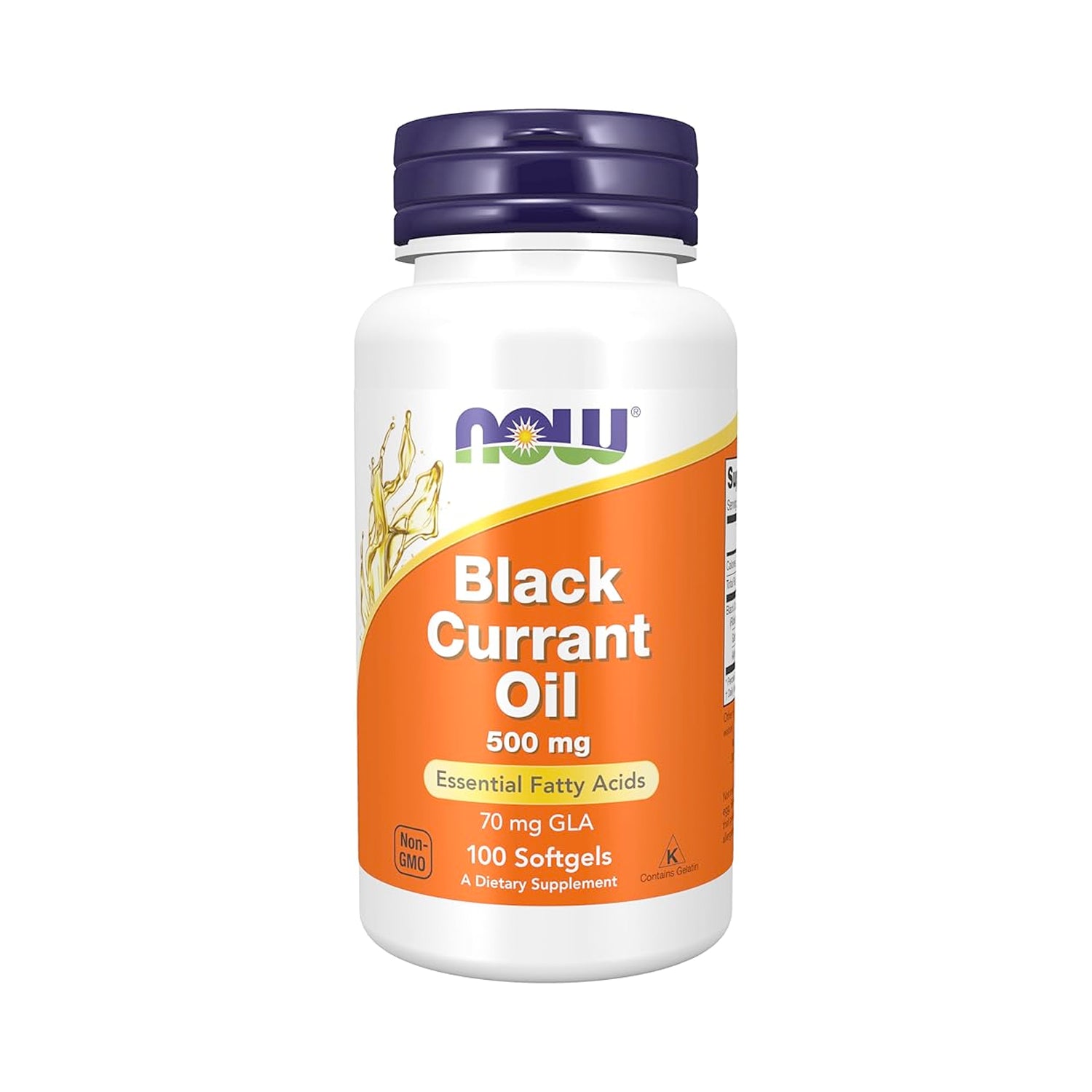 NOW Foods Black Currant Oil 500 mg 100 kapslar