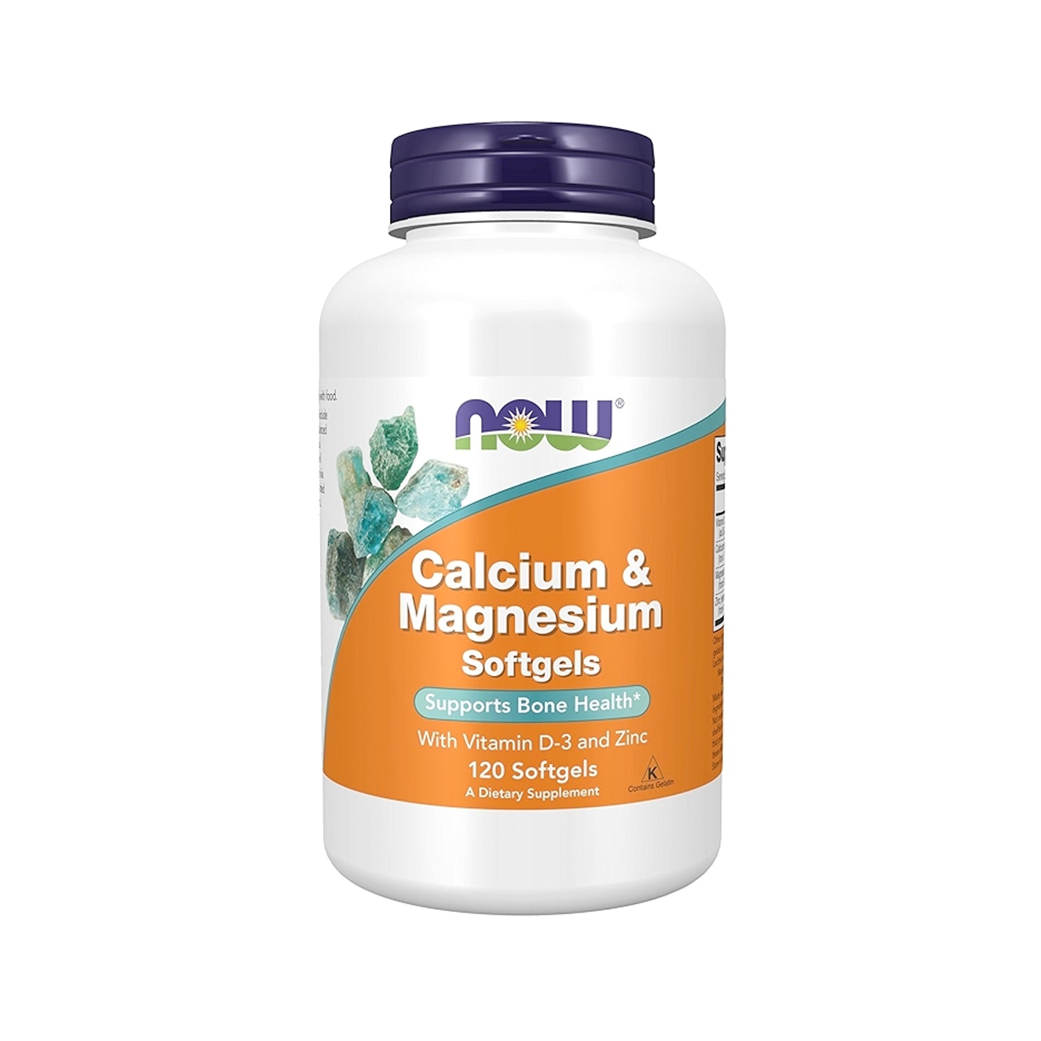 NOW Foods Calcium & Magnesium with Vit D and Zinc 120 Kapslar
