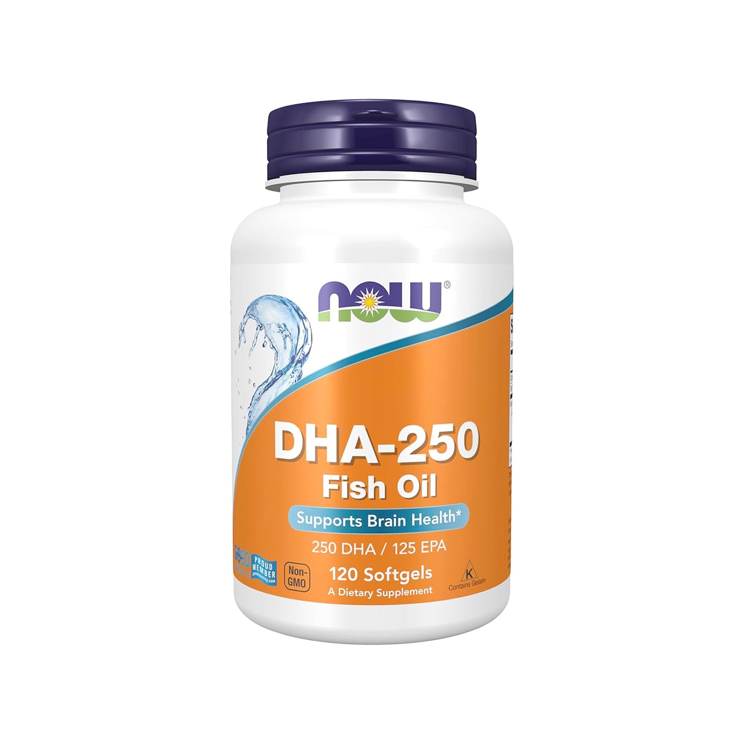 NOW Foods DHA-250 250 DHA / 125 EPA 120 Kapslar