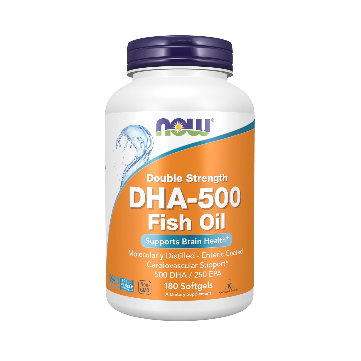 NOW Foods DHA-500 500 DHA / 250 EPA 180 Kapslar