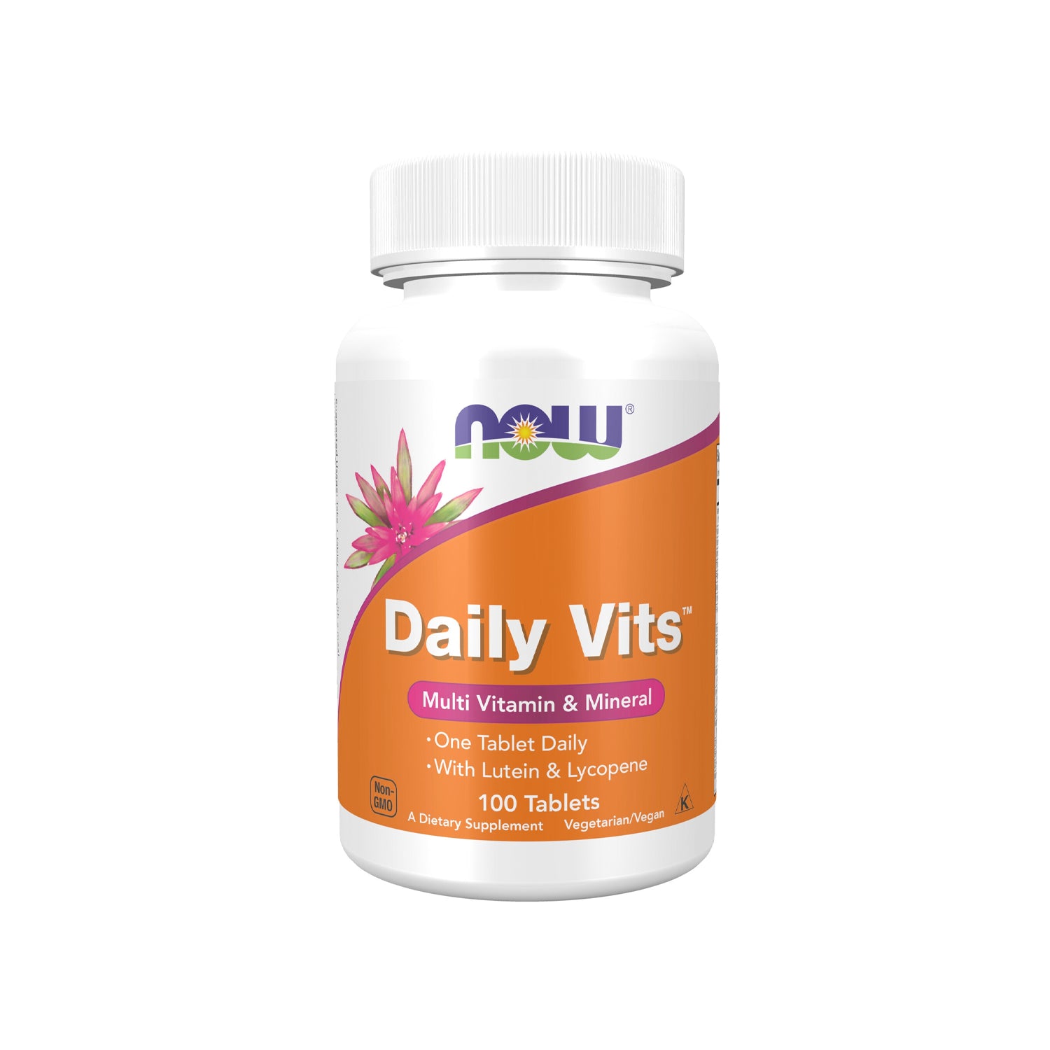 NOW Foods Daily Vits tablettburk, multivitamin och mineraler, 100 tabletter
