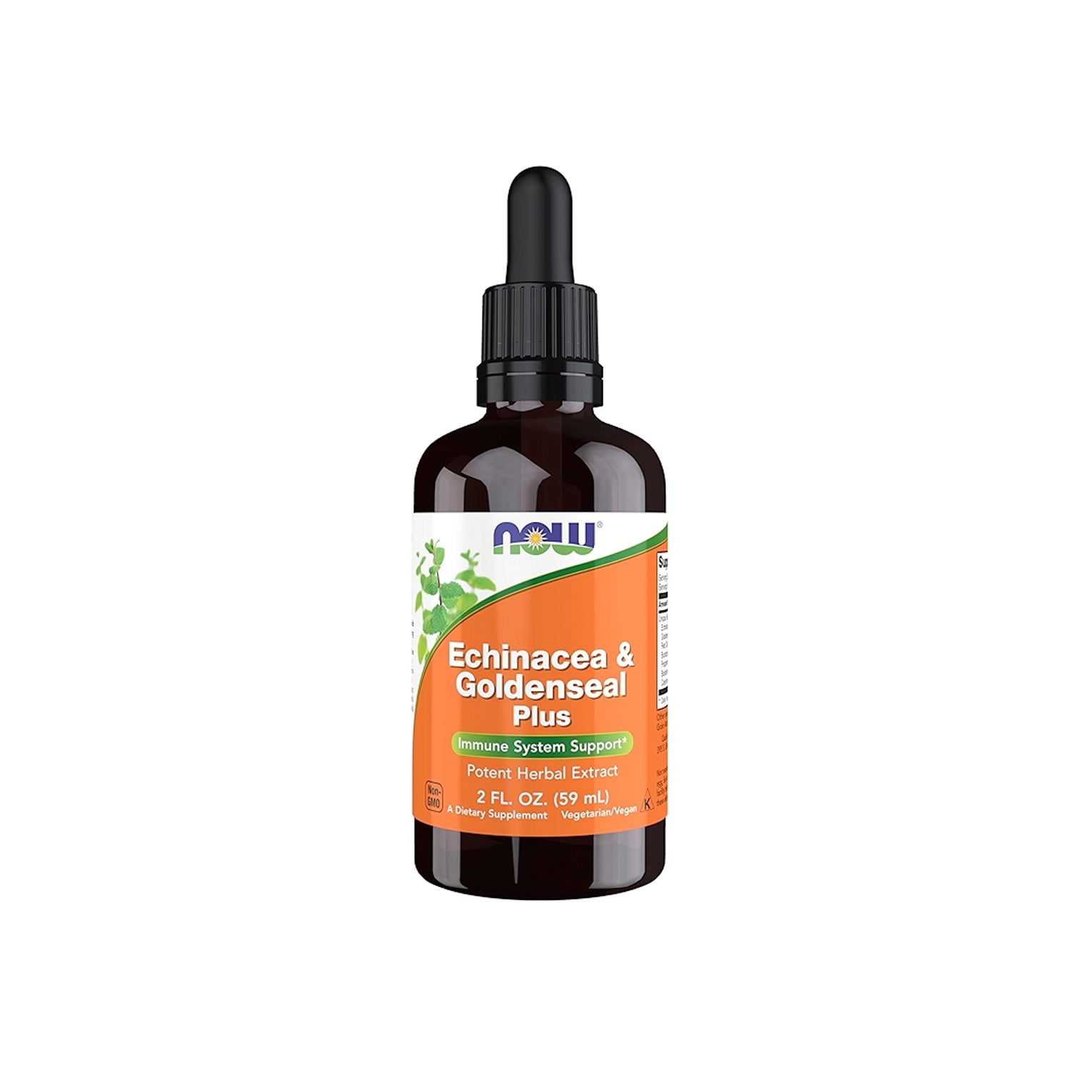 NOW Foods Echinacea & Goldenseal Plus droppflaska, 60 ml