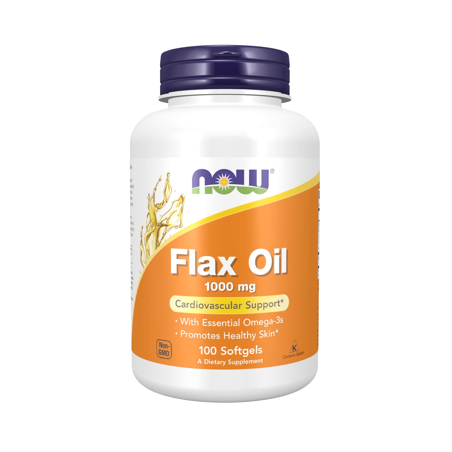 NOW Foods Flax Oil 1000 mg 100 kapslar