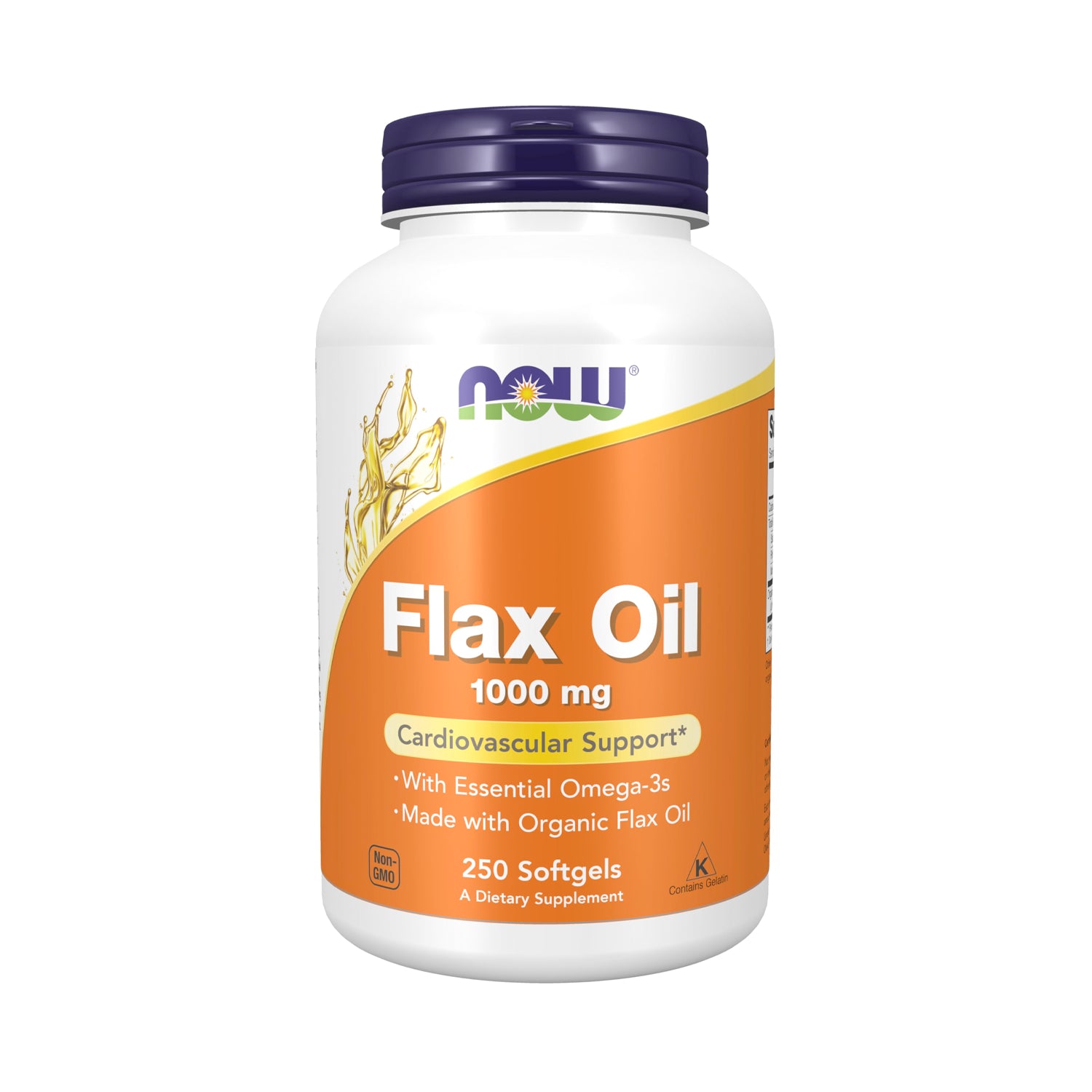 NOW Foods Flax Oil 1000 mg 250 Kapslar