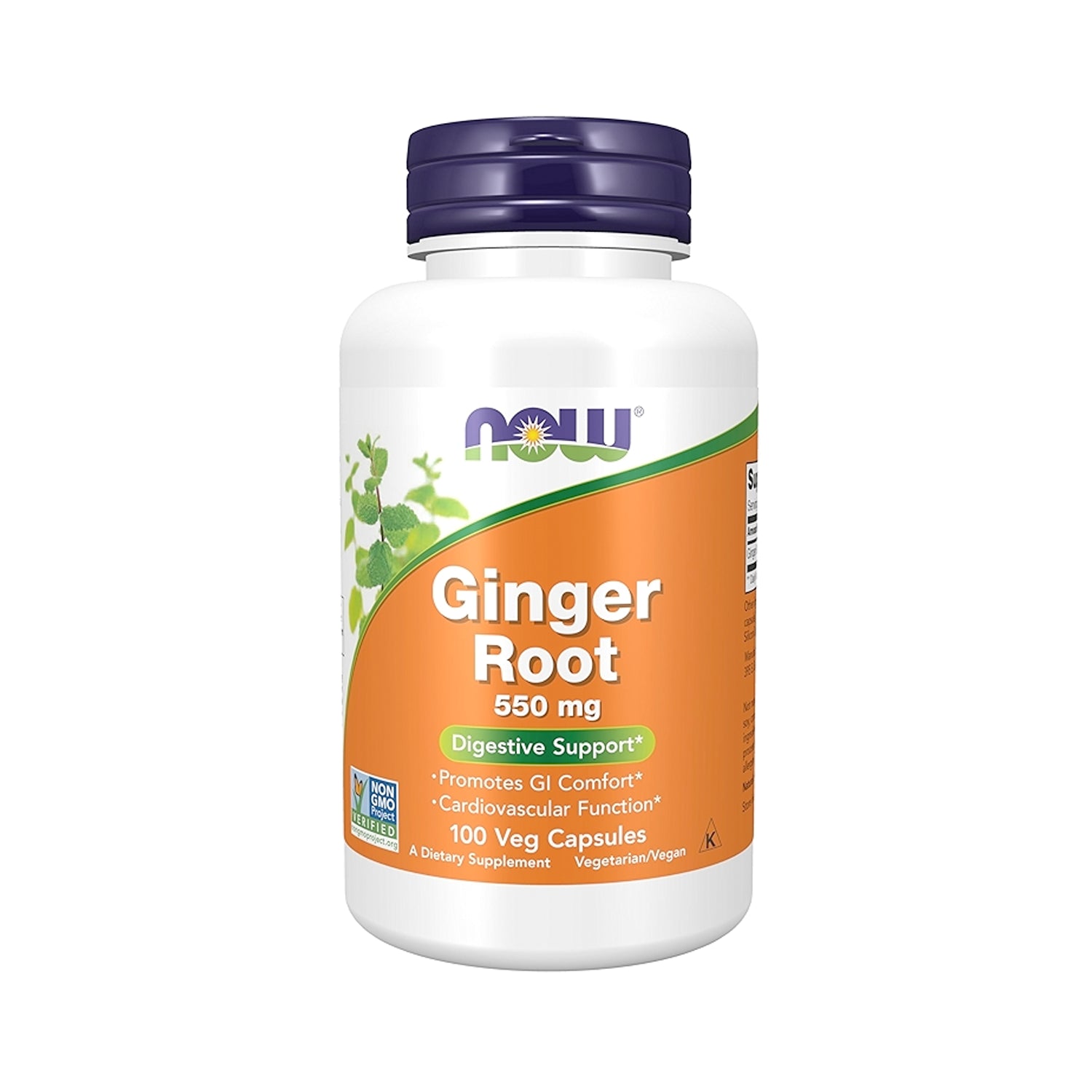 NOW Foods Ginger Root 550 mg 100 Kapslar