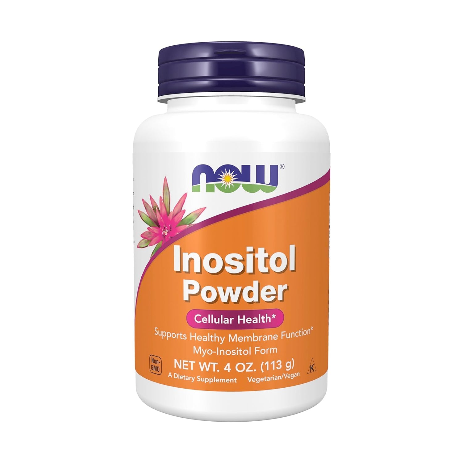 Inositolpulver i plastburk med skruvlock, 113 g.