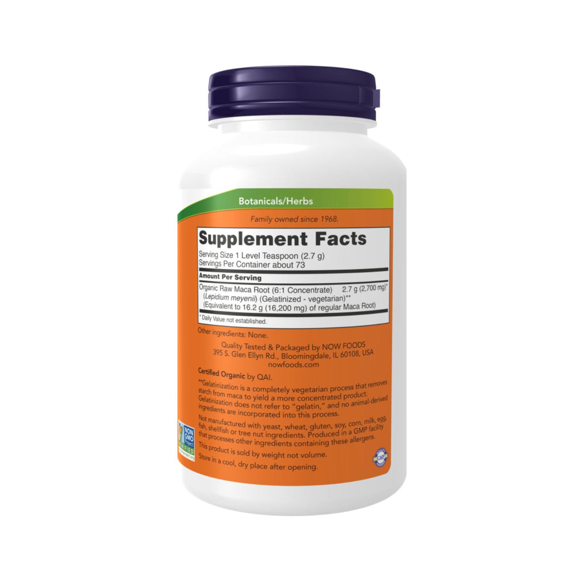 NOW Foods Maca 6:1 Concentrate Pure Powder
