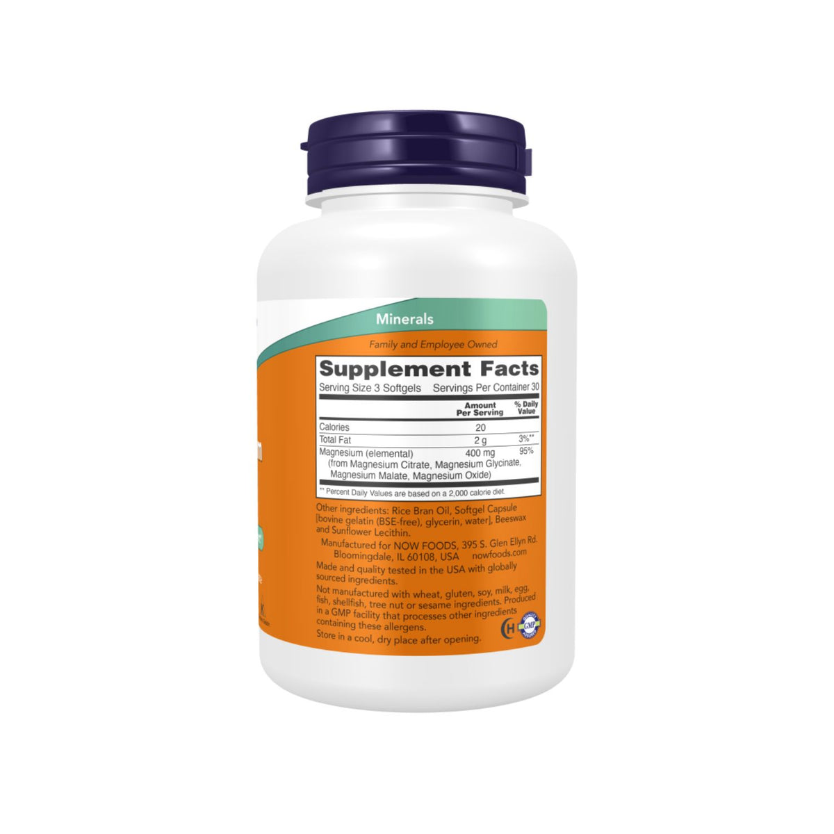 NOW Foods Magnesium Citrate Softgels
